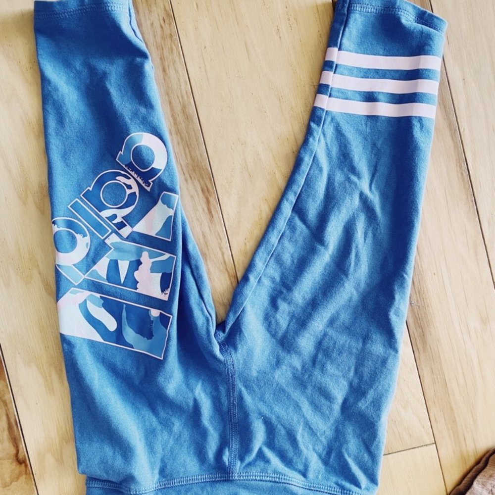 Girls Adidas Crop Leggings